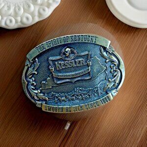 Vintage 1993 Kessler American Whiskey Belt Buckle Spirit Of Kentucky Limited Ed